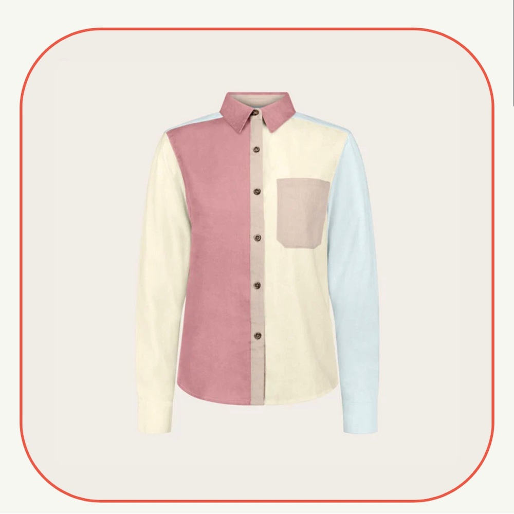 The Good Alma Color Block Button Down - image 7